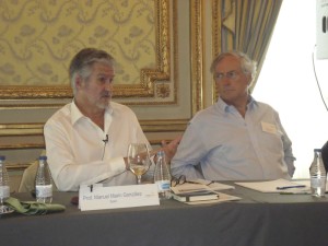 Manuel Marin, former Vice President of the European Commission, and Anthony Ruys, mentor of the Young Professionals Seminars